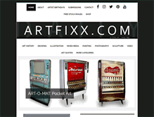 Tablet Screenshot of dailyartfixx.com